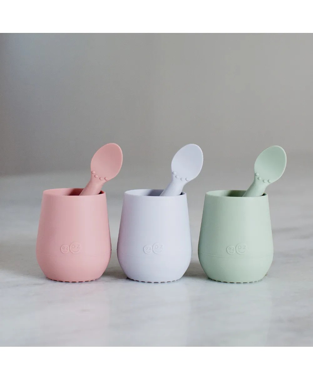 EZPZ Tiny Cup Sienna 4 Months+ 100 Silicone, BPAFree, Dishwasher