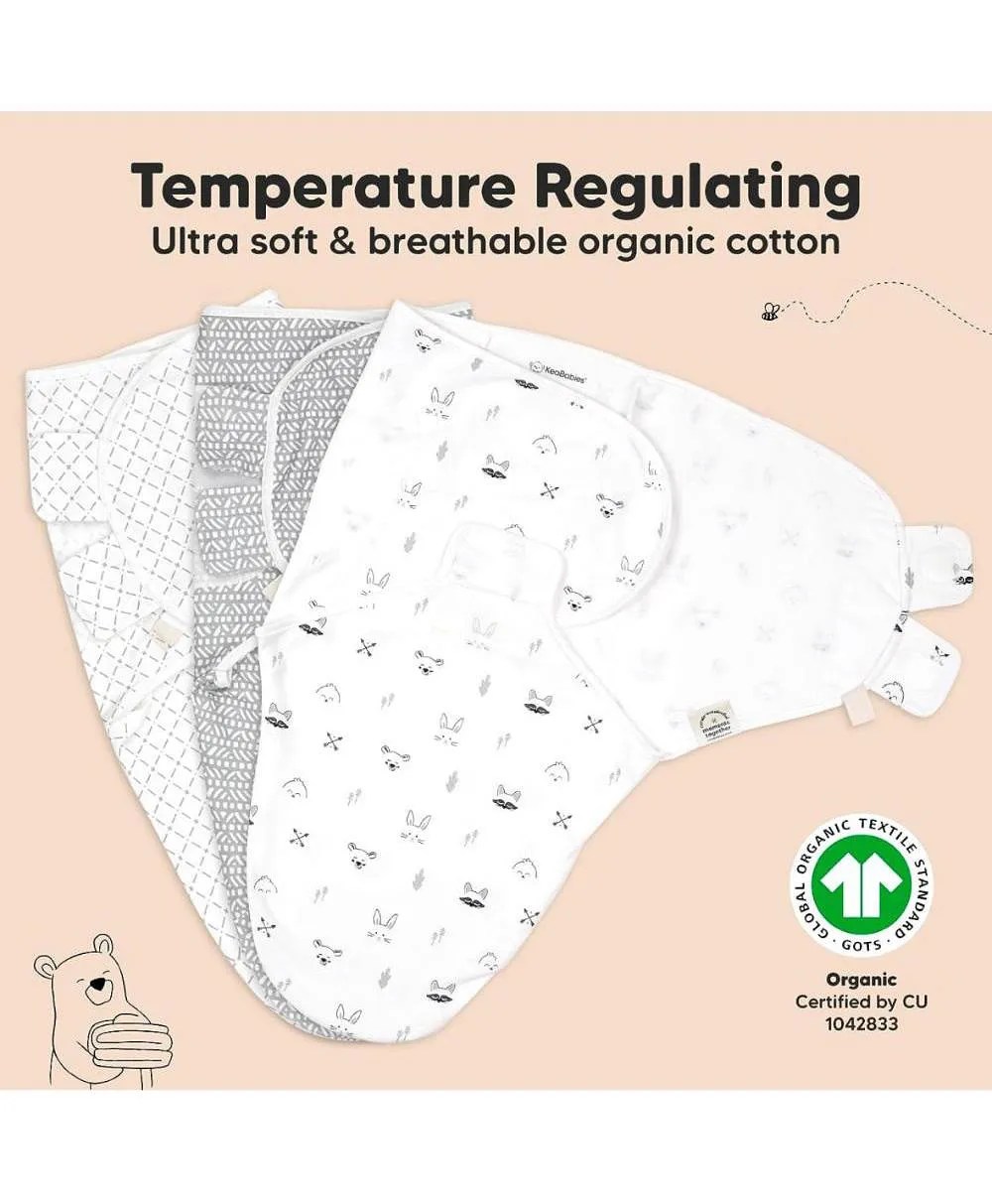 Buy Keababies Soothe Swaddle Wrap Nordic Large 3 Pieces for Girls (0