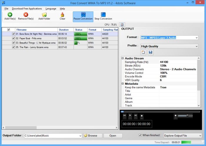 Download Free Convert WMA To MP3 v1.2 AfterDawn Software downloads
