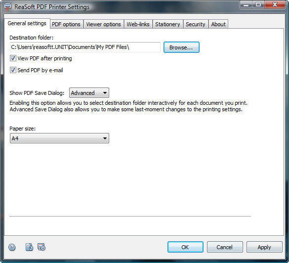 Lataa ReaSoft PDF Printer Server Edition v3.9 download.fi