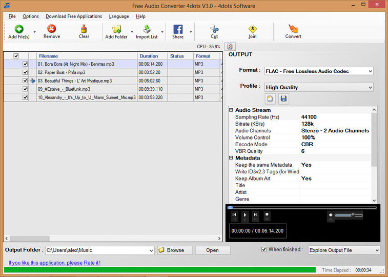 Download Free Audio Converter 4dots v3.3 AfterDawn Software downloads