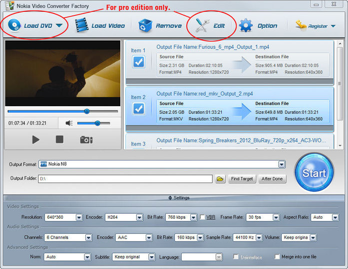 Download Free Nokia Video Converter Factory v2.0 (gratis / freeware
