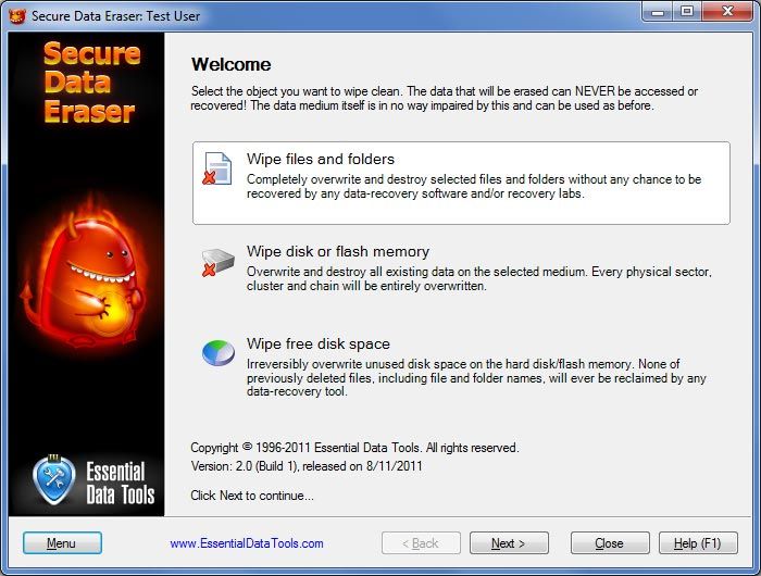 Download Secure Data Eraser v2.6 AfterDawn Software downloads
