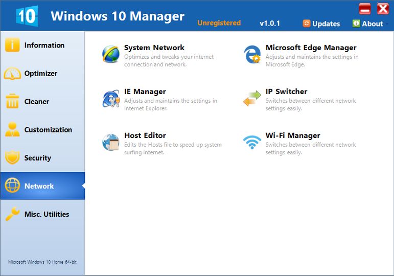 Download Windows 10 Manager v1.0.1 AfterDawn Software