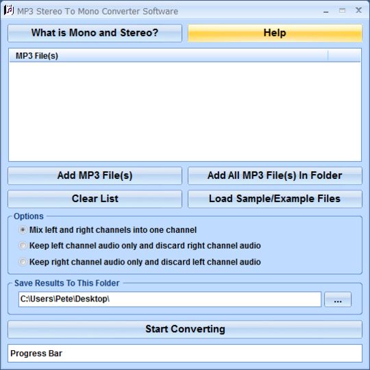 Download MP3 Stereo To Mono Converter Software v7.0 AfterDawn