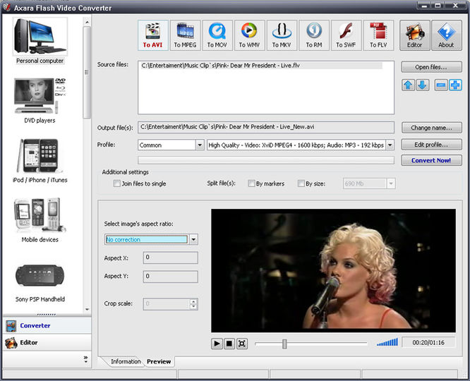Download Axara Flash Video Converter v2.0 AfterDawn Software downloads