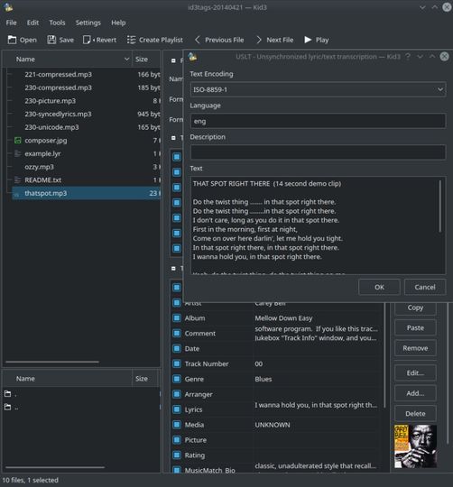 Lataa Kid3 Tag Editor v3.8.3 (ilmainen ohjelma / open source) download.fi