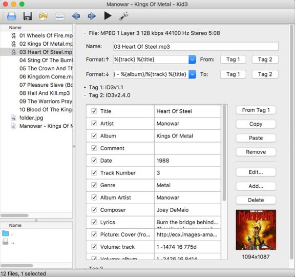 Lataa Kid3 Tag Editor v3.8.3 (ilmainen ohjelma / open source) download.fi