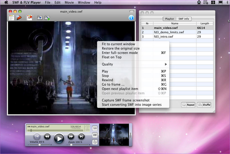 Download Elmedia Player (Formerly SWF & FLV Player for Mac OS X) v5.1.