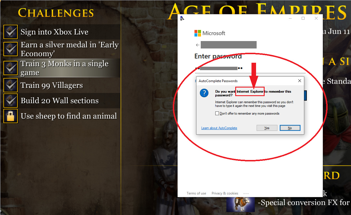 Explorer Why does Xbox Live signin prompt an