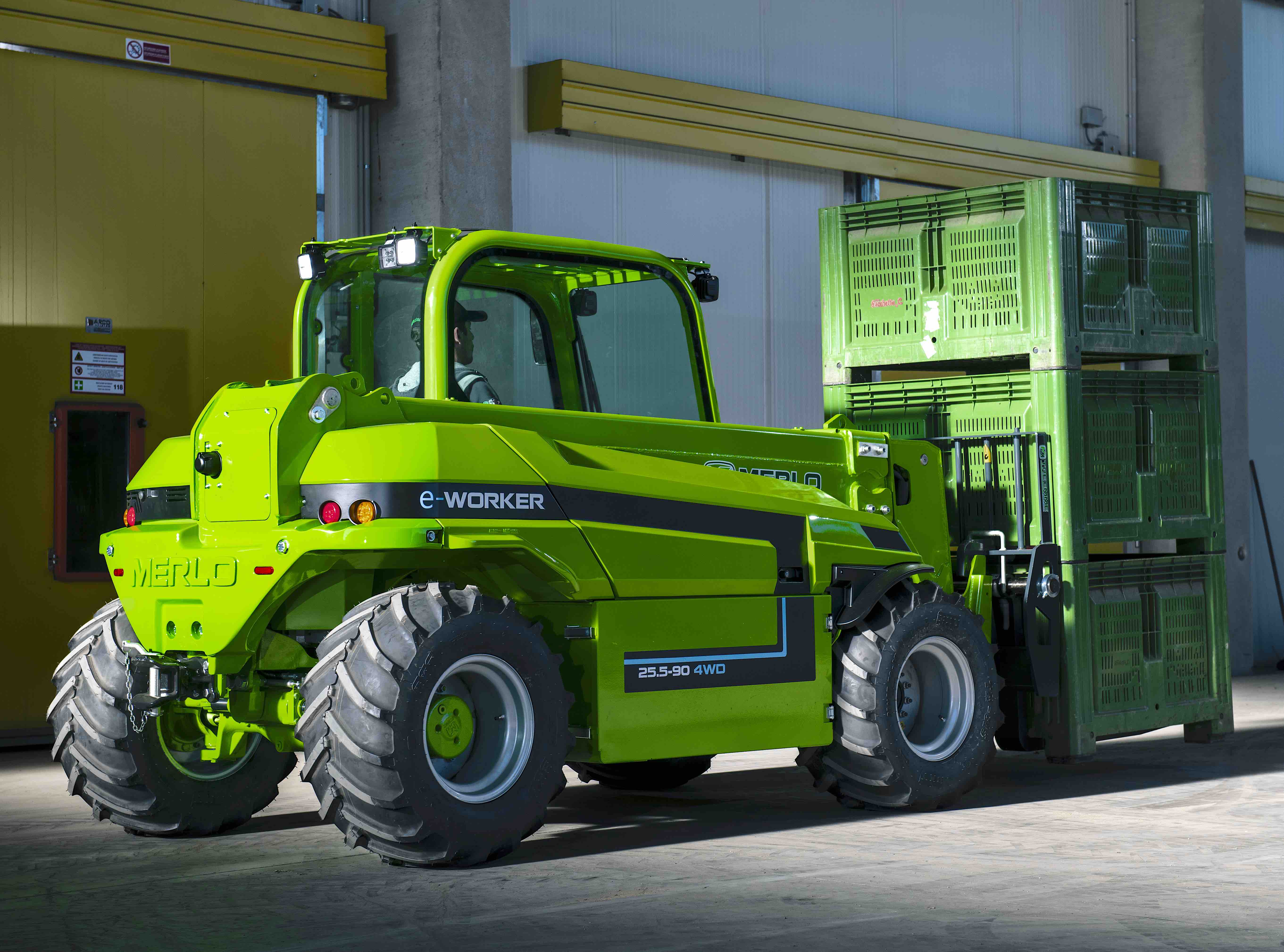 Clean and green Merlo unveils electric eWorker telehandler Agriland