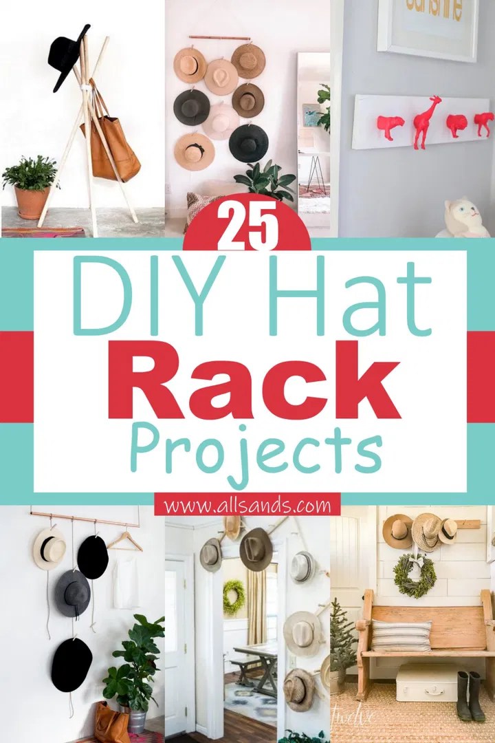25 DIY Hat Rack Ideas Along With Instructions All Sands