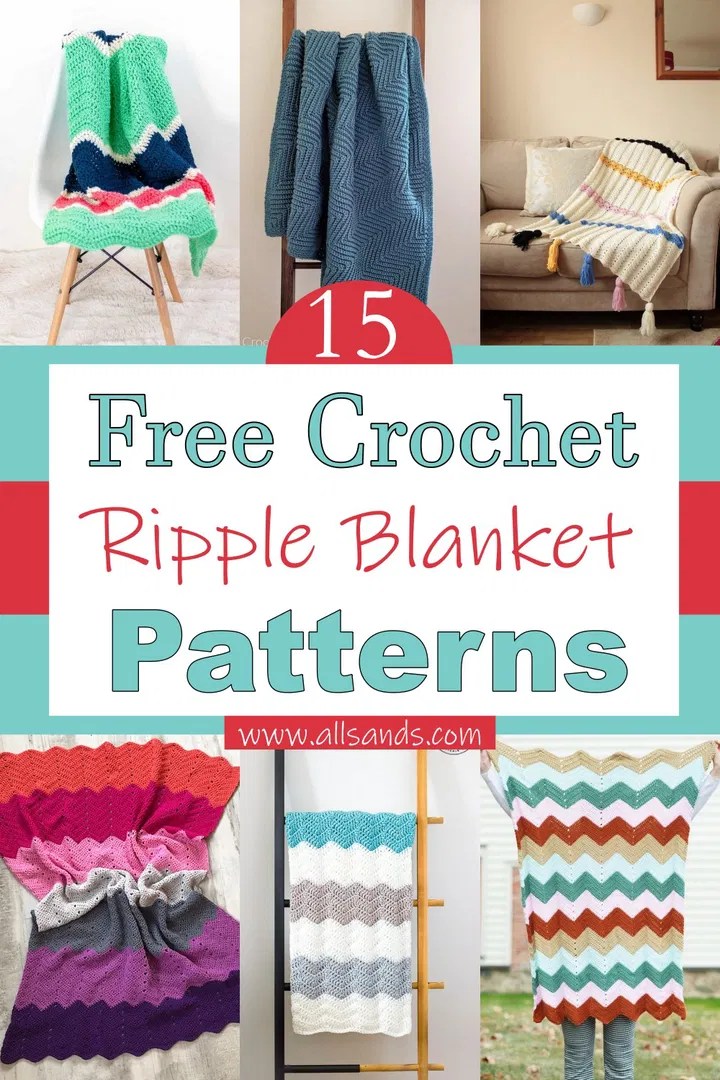 15 Crochet Ripple Blanket Free Patterns For Beginners All Sands