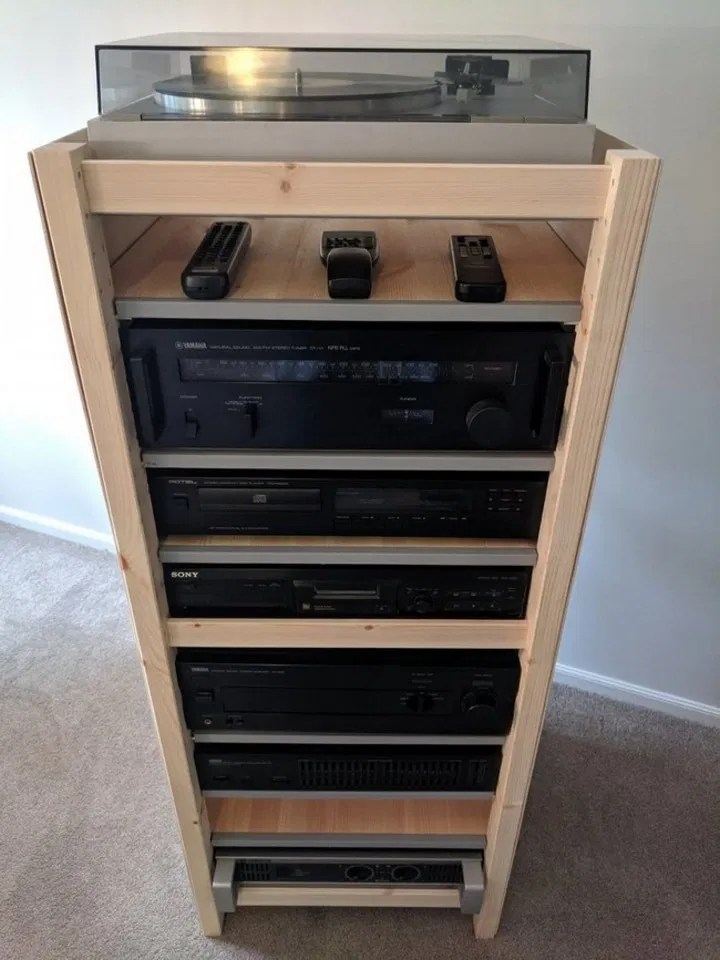 21 DIY Audio Rack Plans For Stereo Room All Sands