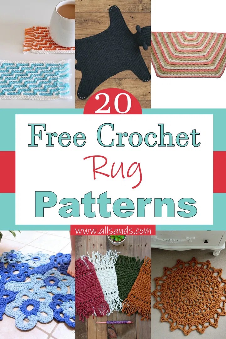 20 Easy Crochet Rug Patterns For Beginners All Sands
