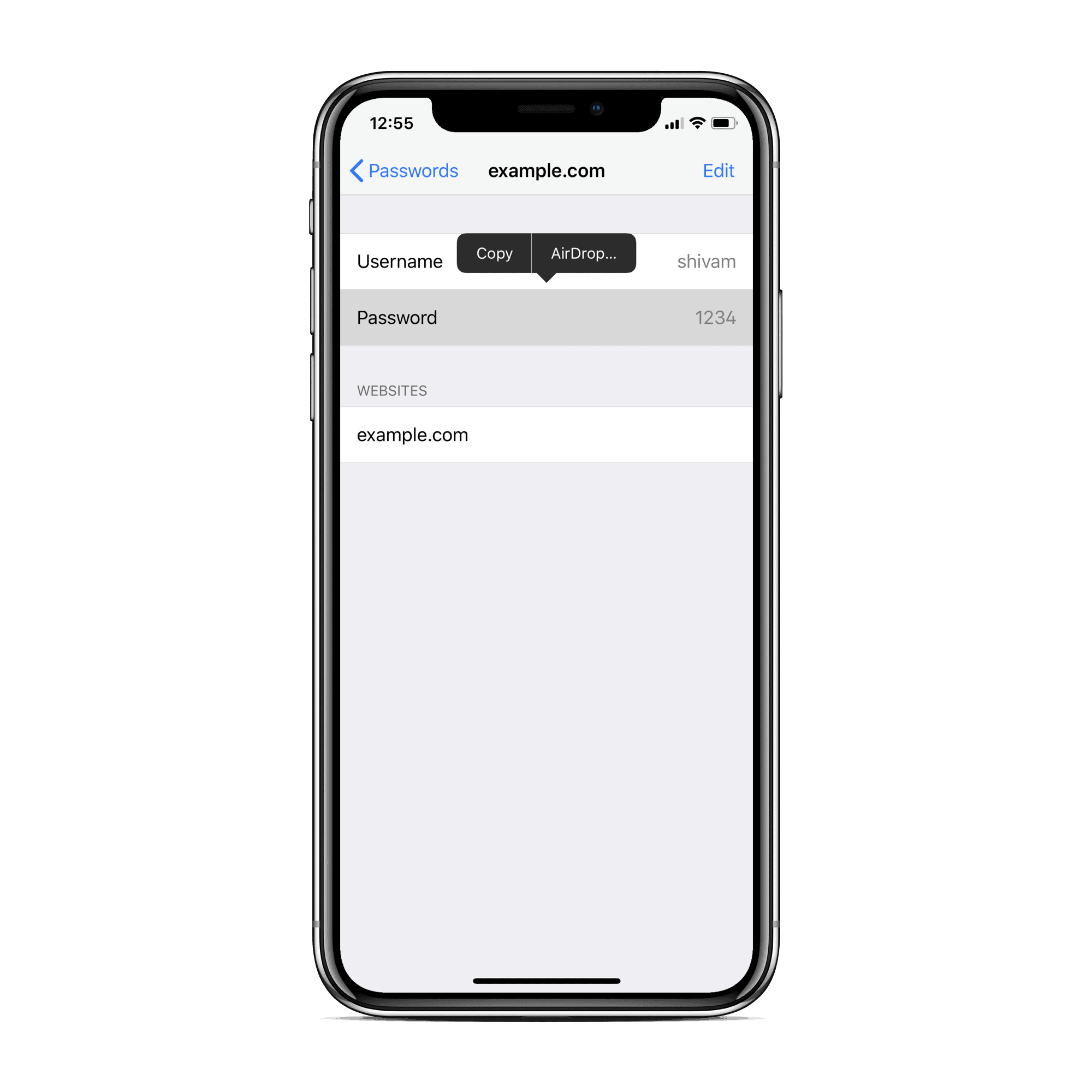 How to Share Passwords via AirDrop between iPhone, iPad and Mac [iOS 12