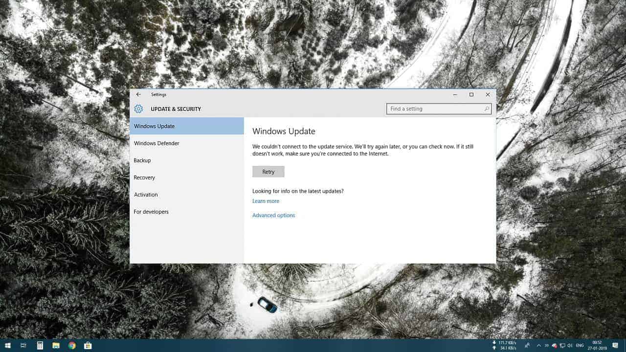 FIX Windows 10 error "Couldn't connect to the update server" and MS
