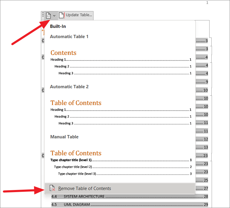 How To Remove Dots In Table Of Contents Word