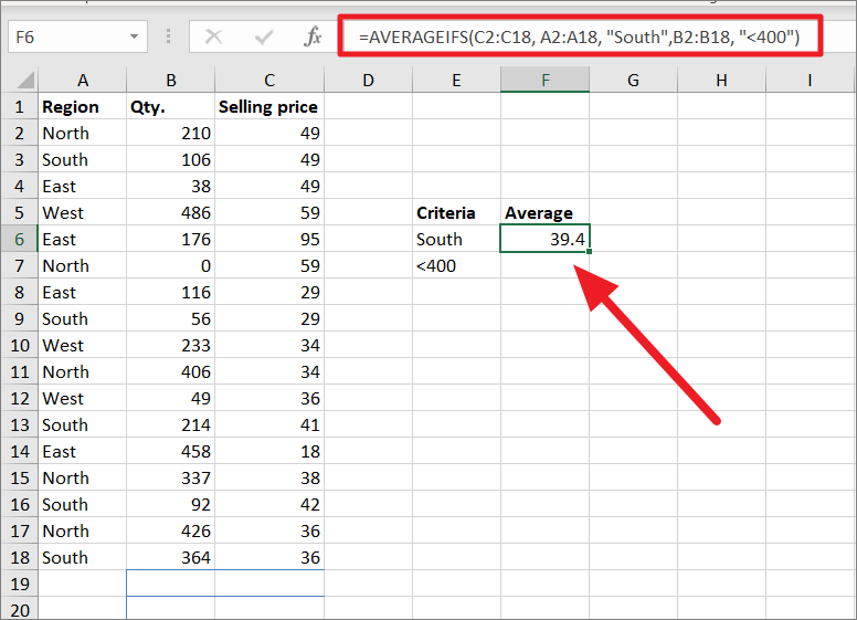 How to Use AVERAGEIF Function in Excel All Things How