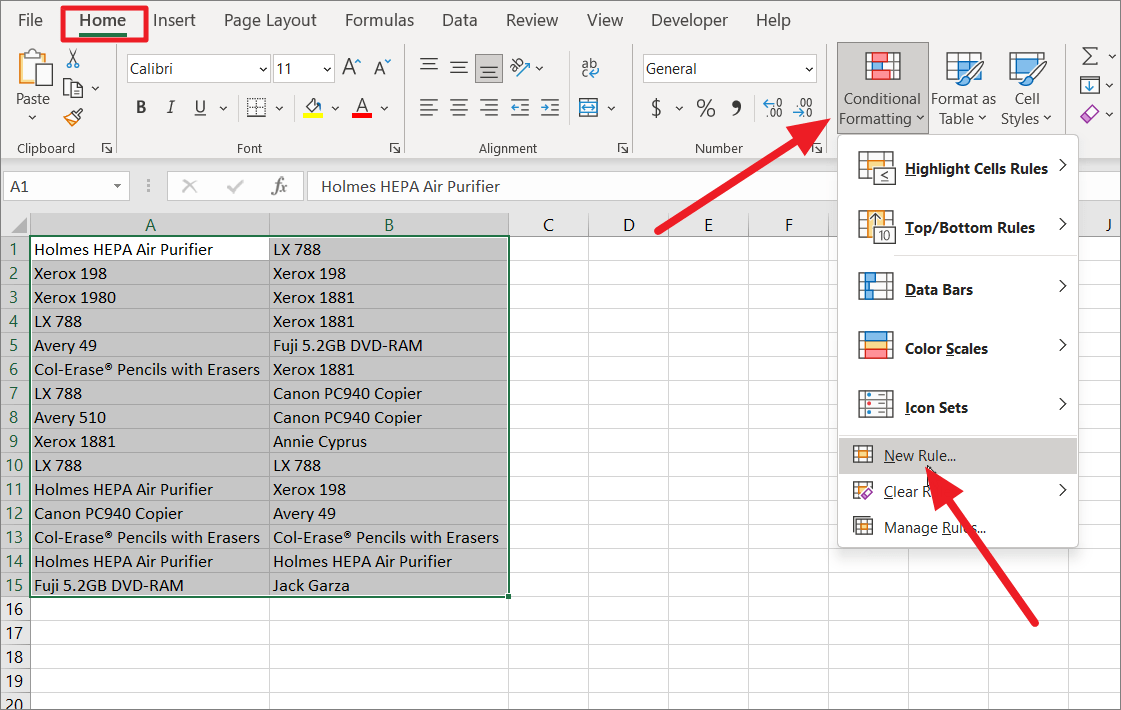 How to Match Two Columns in Excel All Things How