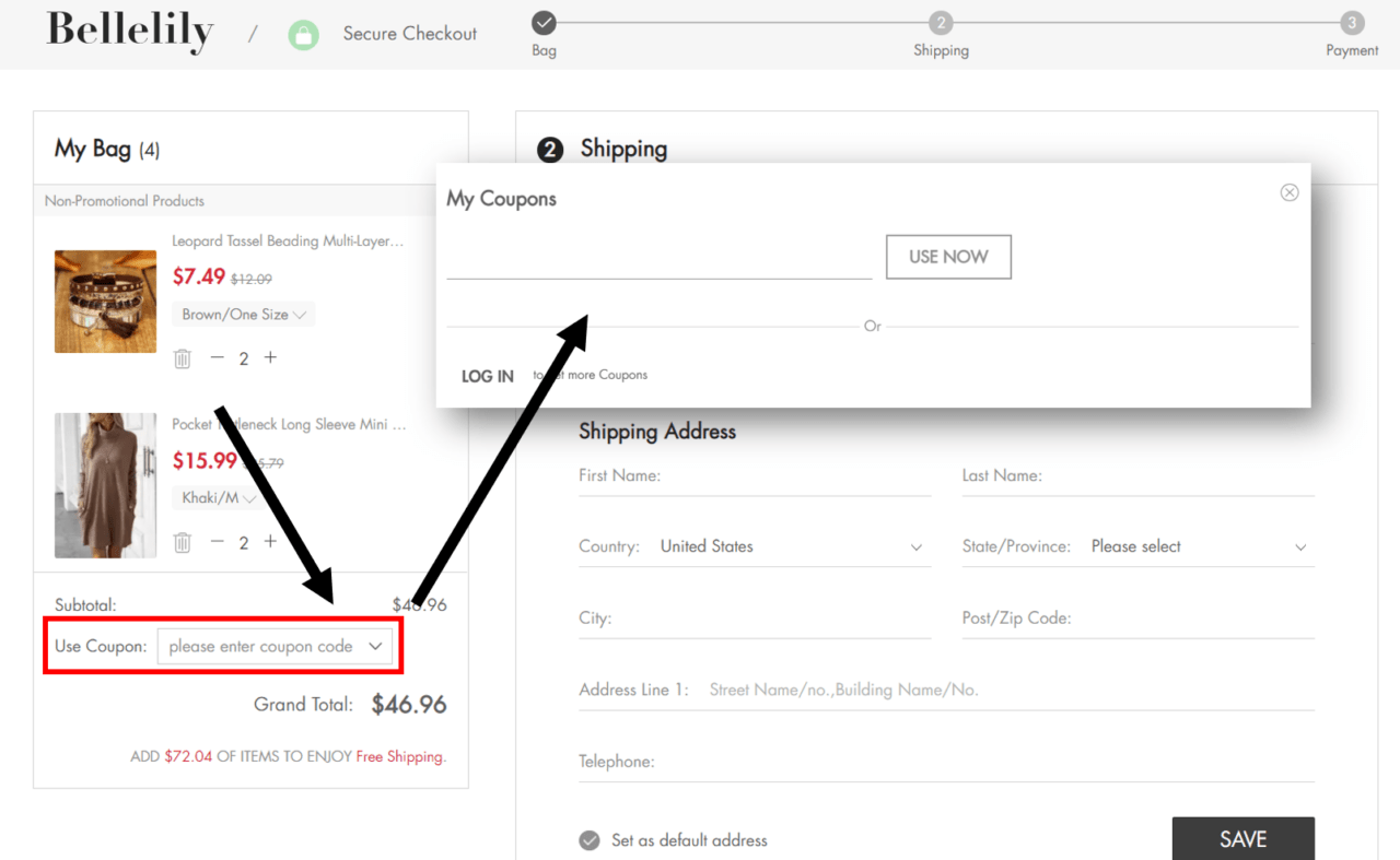 كود خصم بيل ليلي Bellelily 2024 وأحدث كوبونات خصم وعروض بيل ليلي حصرية