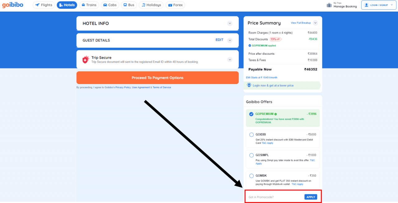 كود خصم Goibibo 2024 كوبون حتى 20 وعروض جويبيبو حصرية Goibibo Code