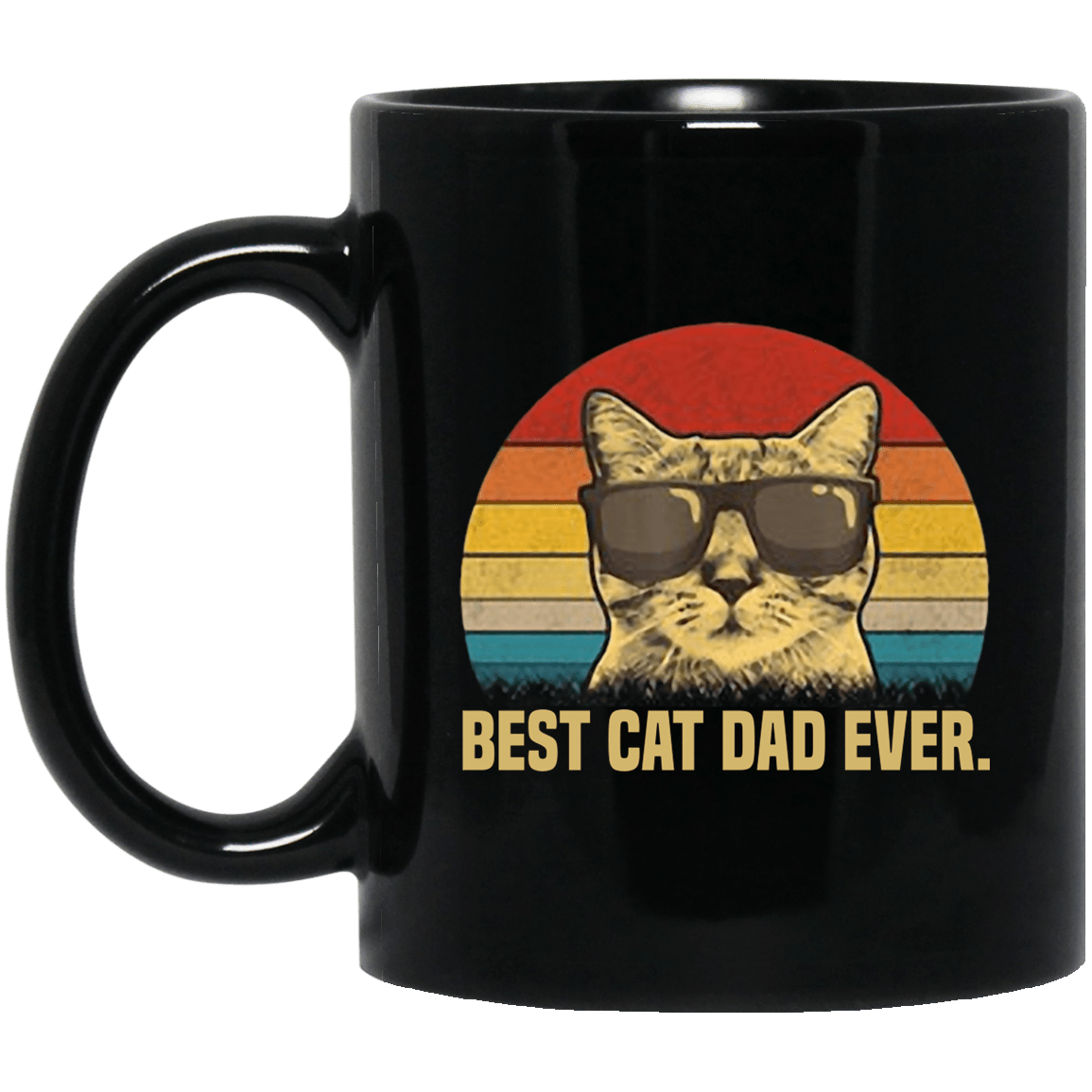 Vintage Best Cat Dad Ever Mug Cat Daddy Father Gift Men Amazetees