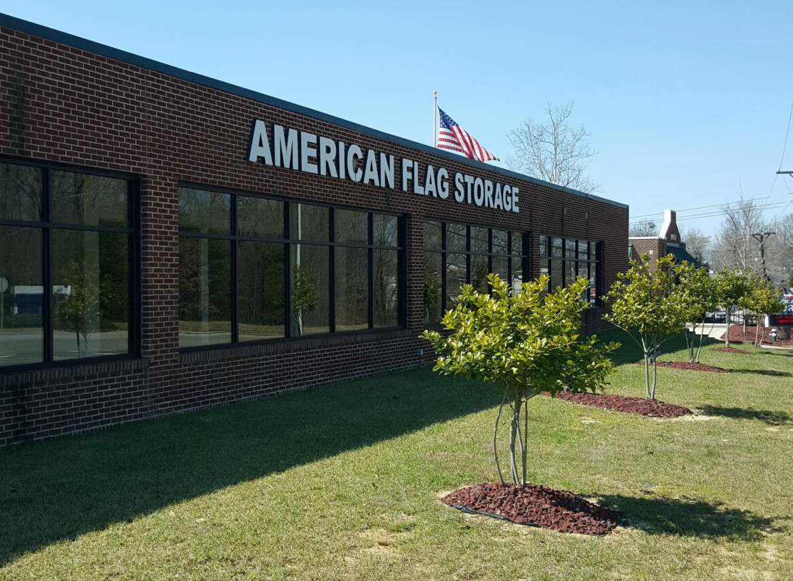 Greensboro American Flag Storage