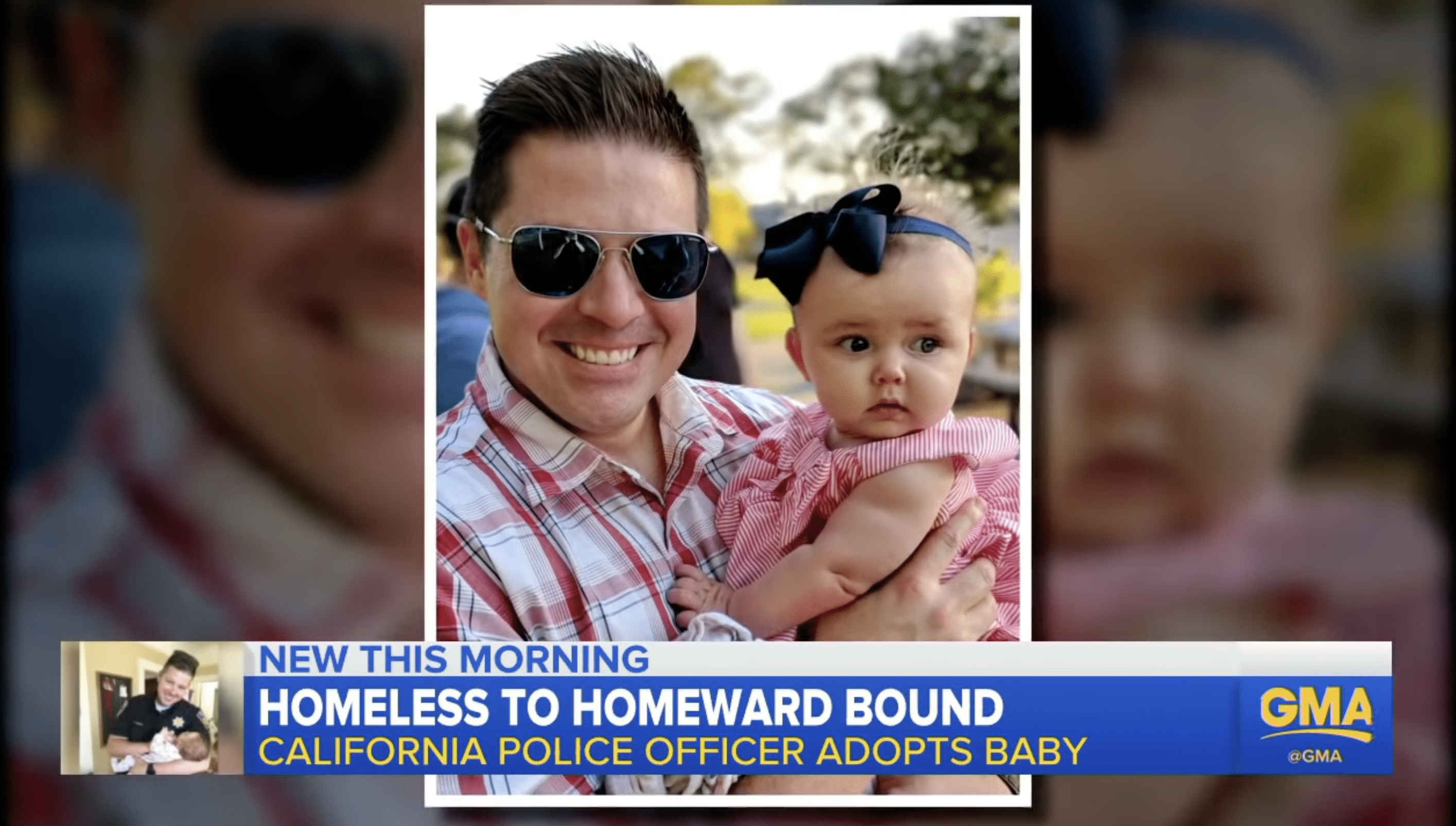 'Her Smile Is the Best Thing' Cop Adopts Baby of a Homeless Woman He