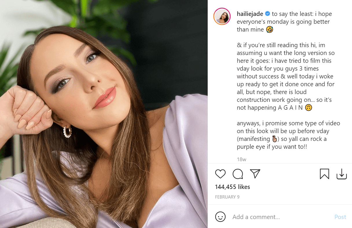 Hailie Jade Turns up the Heat in Blue Bra and Knitted White TwoPiece