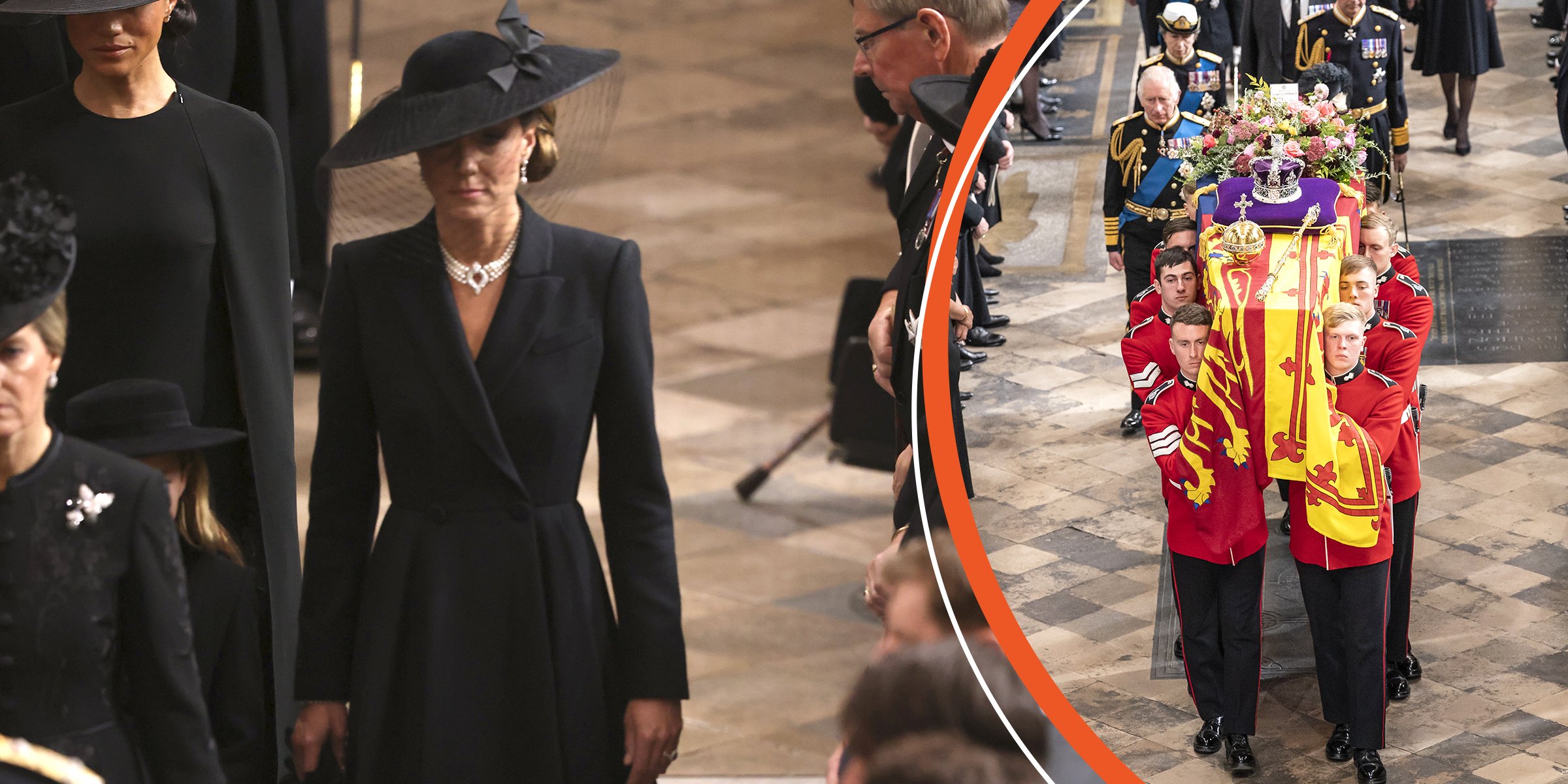 Fans Divided after Seeing Kate Smiling at Queen's Funeral While Wearing