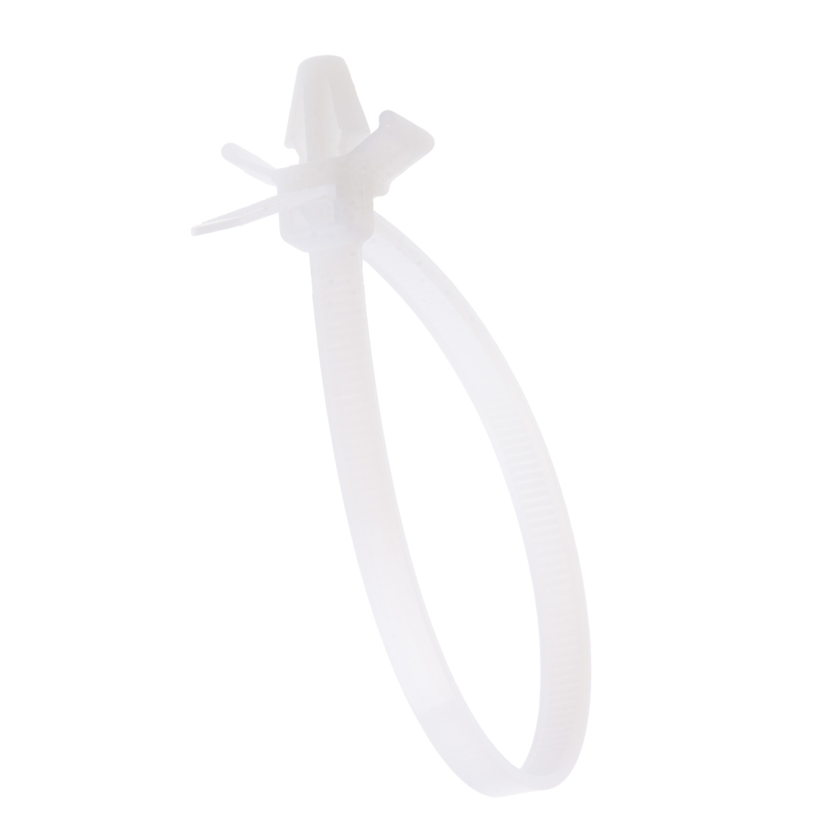 7.5”, Natural Push Mount 50lb Cable Ties, 100 Pack NSI Industries