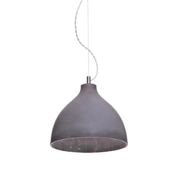 Bästa H1 Lampan Bästa pris på decode Heavy Light Pendel H1 Mörk Betong med Vit Tygsladd