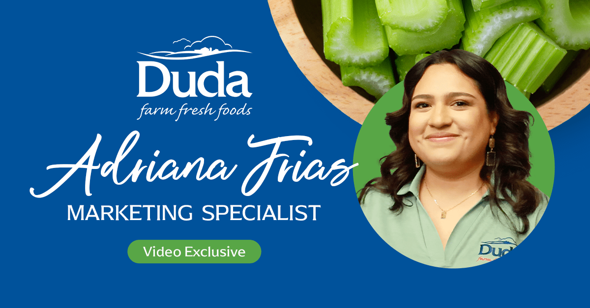 Duda Farm Fresh Foods' Adriana Frias Showcases Corn and Celery