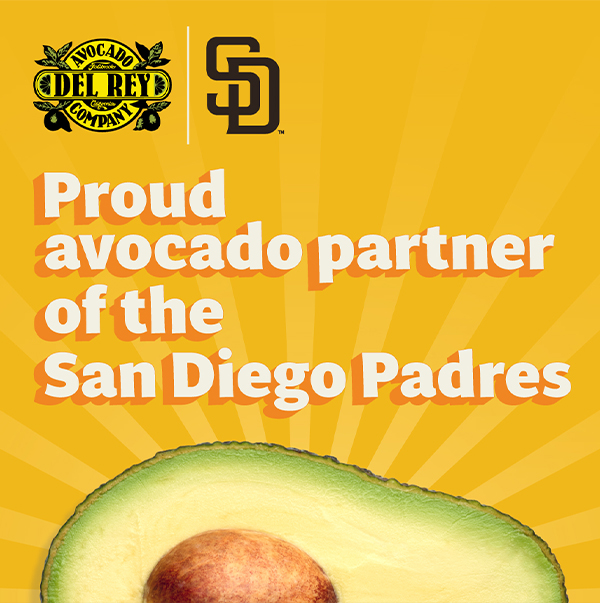 Del Rey Avocado Announces Partnership With San Diego Padres for 2023