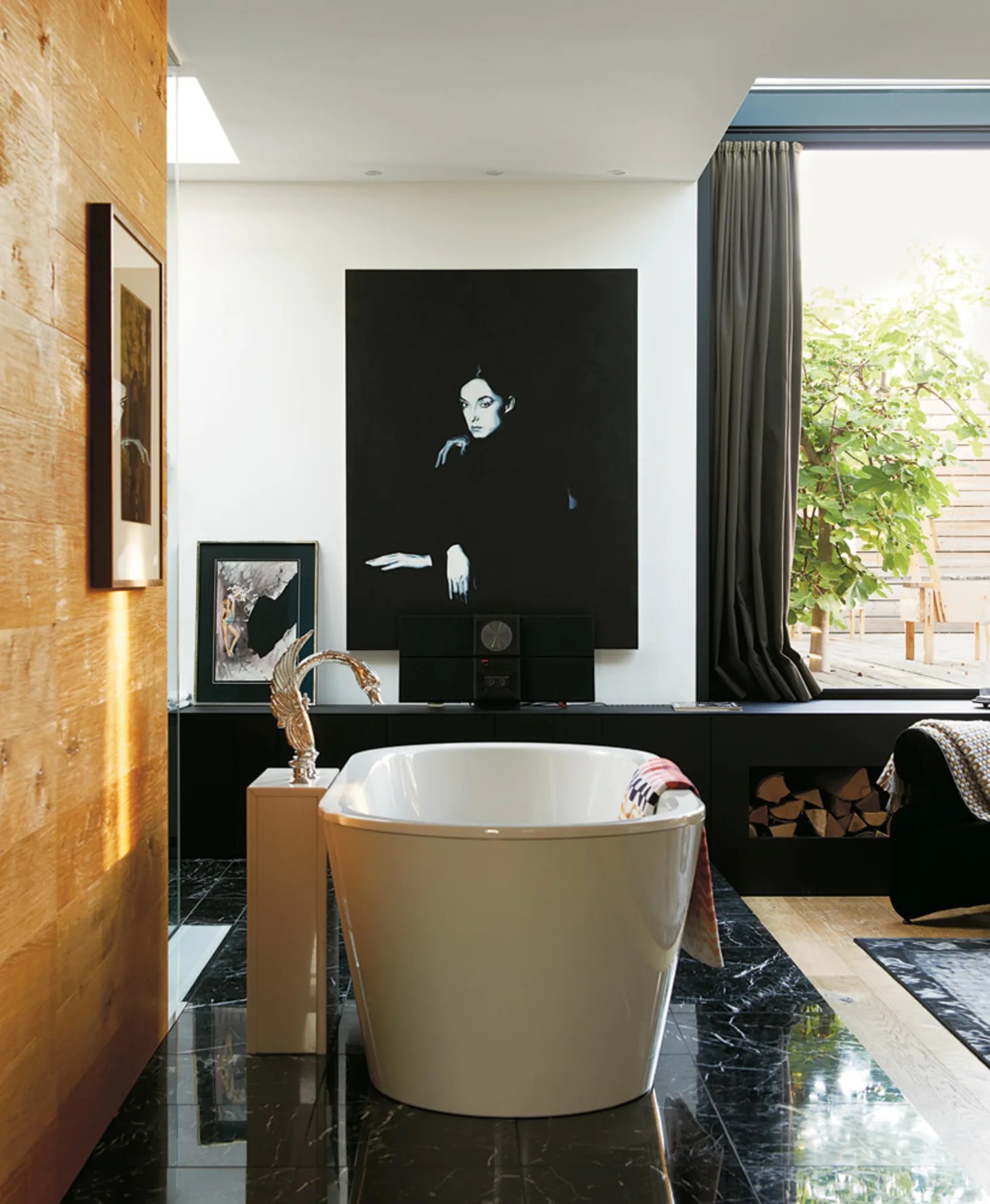 Black Marble in the Bathroom Tile, Baths, Fixtures & Floors