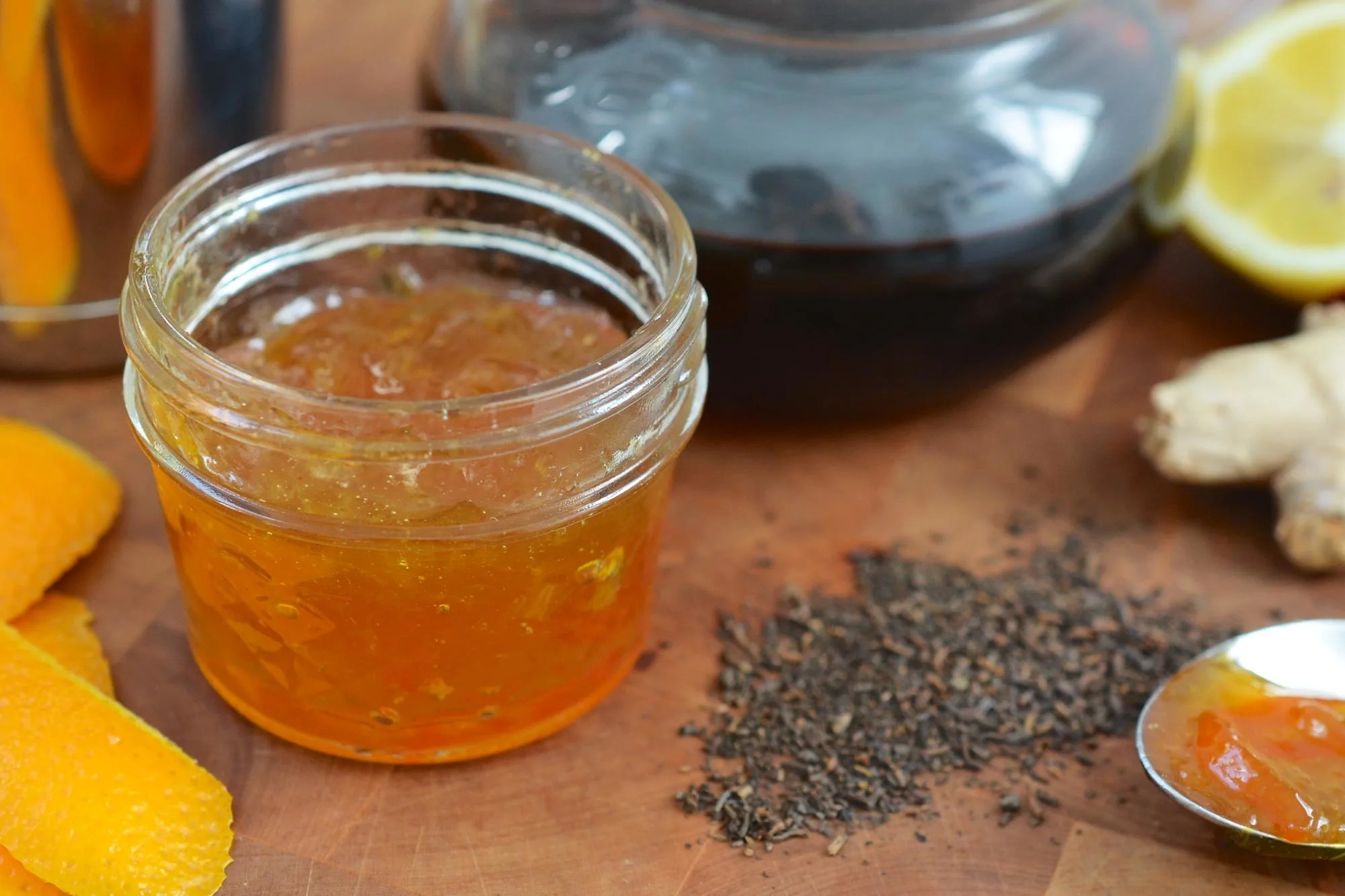 NonAlcoholic Drink Recipe GingerMarmalade Puerh Iced Tea Kitchn