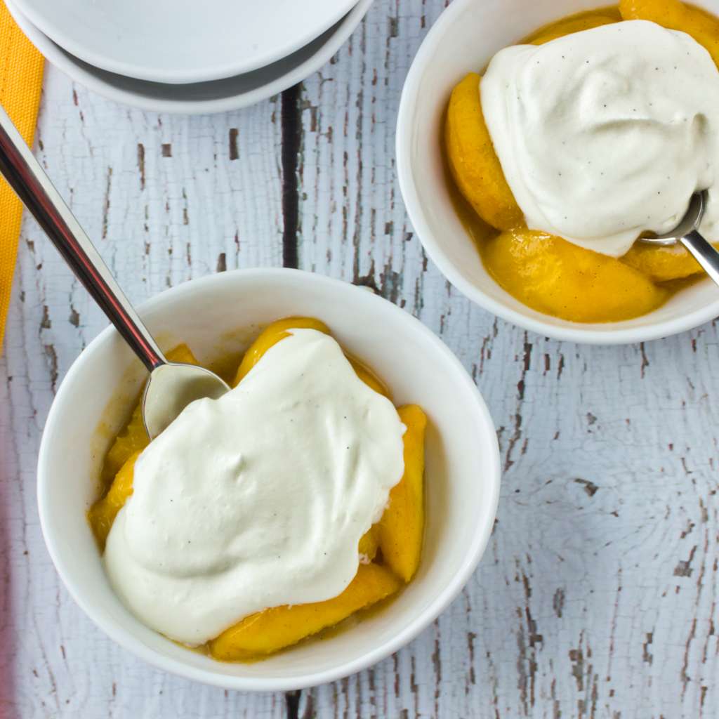 Summer Recipe Brown Butter Peaches & Chantilly Cream Kitchn
