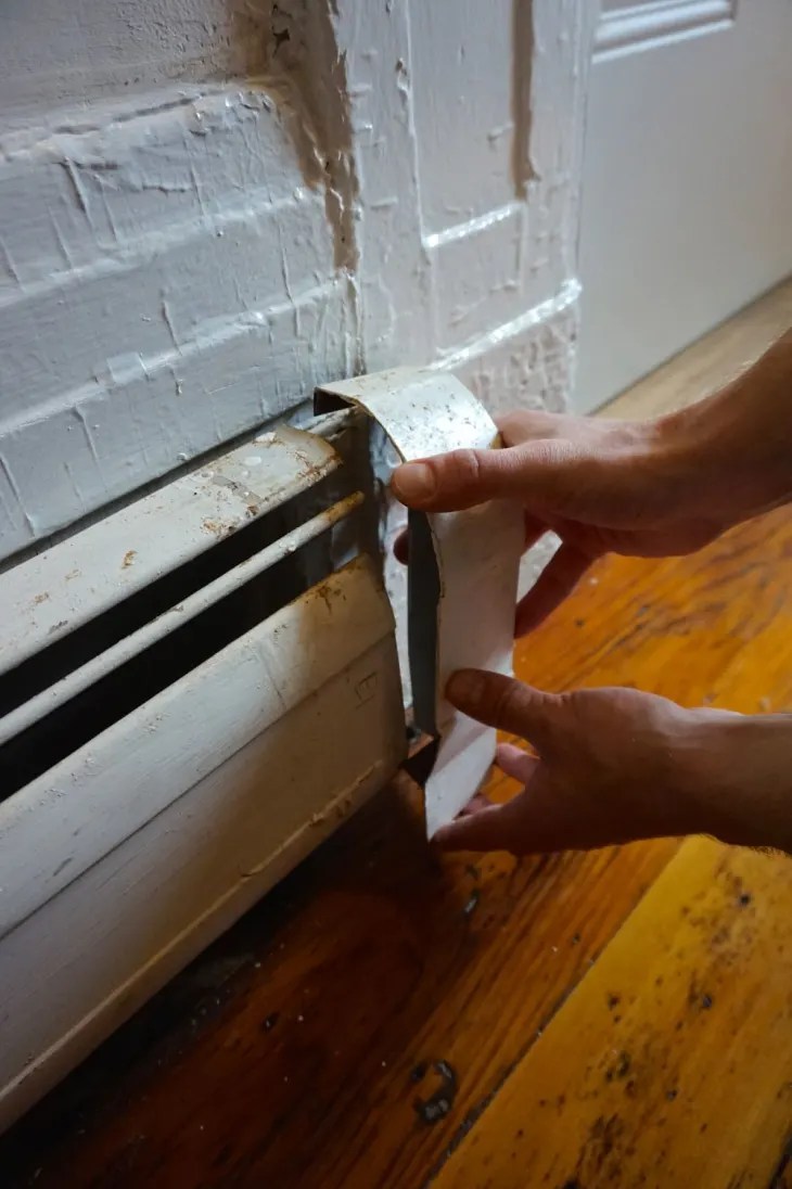 How To Paint Metal Baseboard Heater Covers Tutorial Apartment Therapy