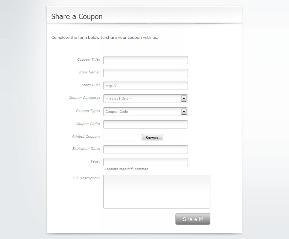 Clipper submit coupon AppThemes
