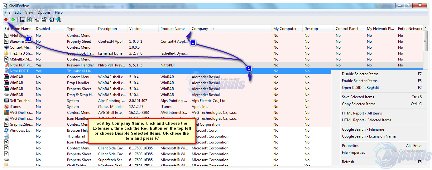 Fix Windows Explorer has stopped working