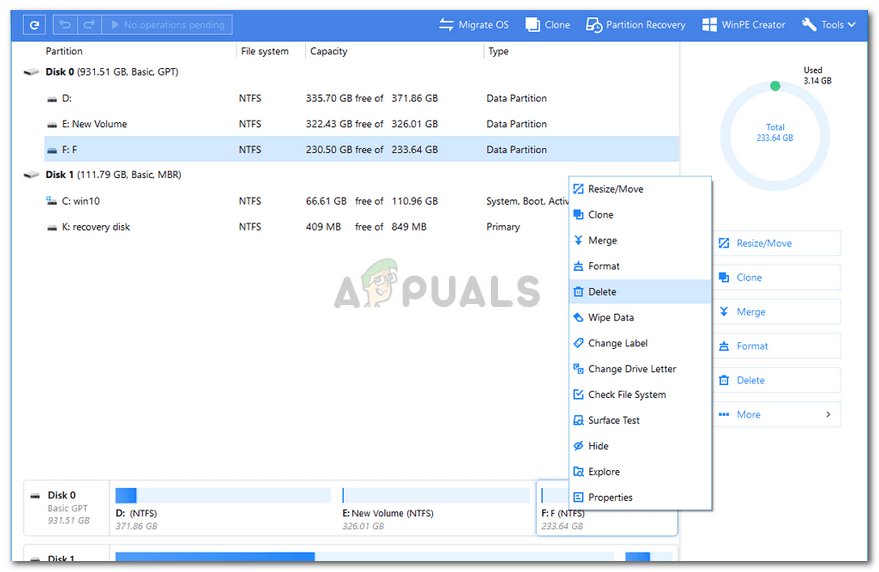 Fix Can't Delete Partition on Windows