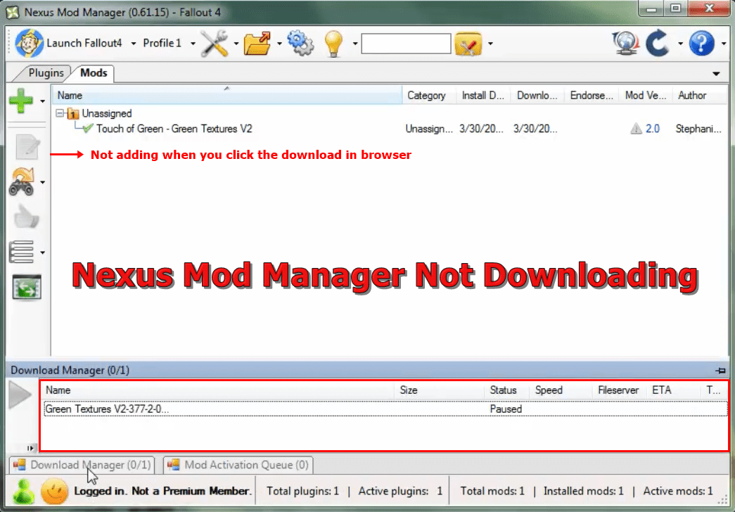 Fix Nexus Mod Manager not Downloading