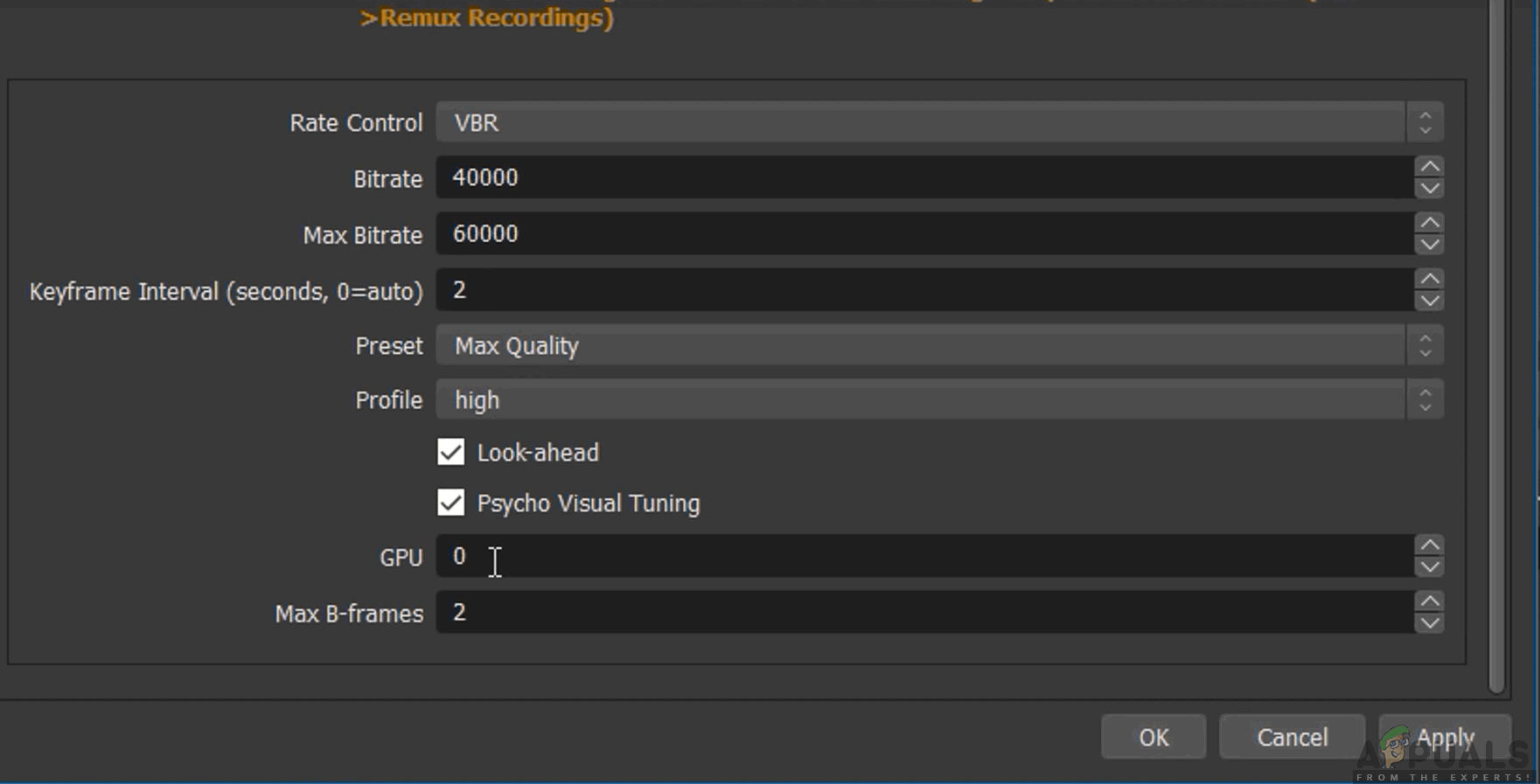 Was sind die besten OBSEinstellungen für die Aufnahme? OkiDK