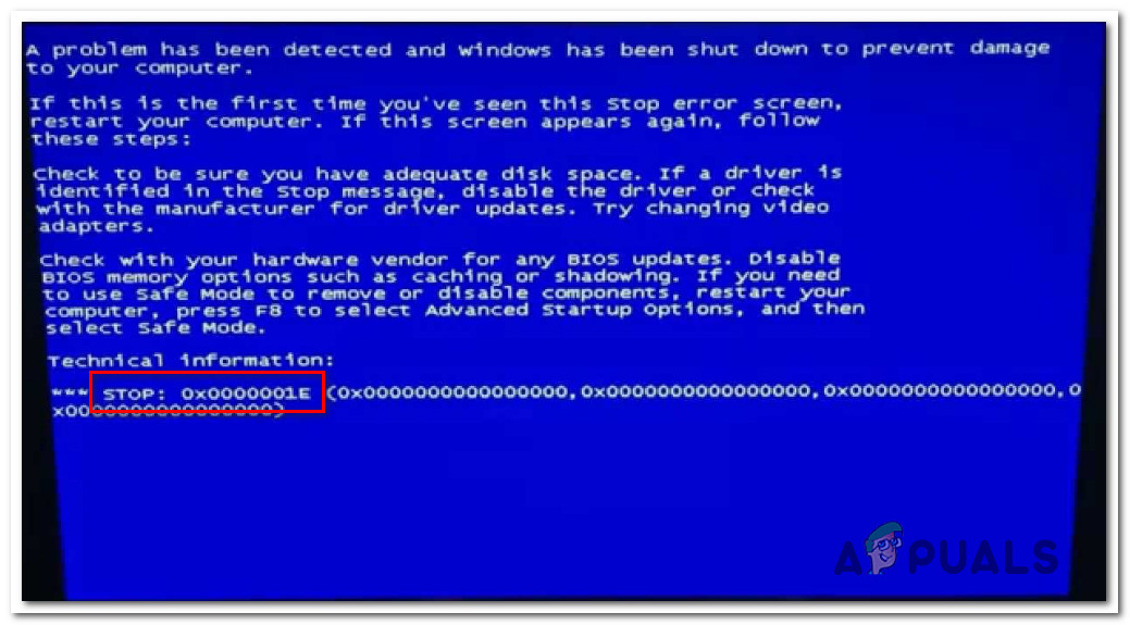 How to Fix BSOD Error Code 0x0000001e