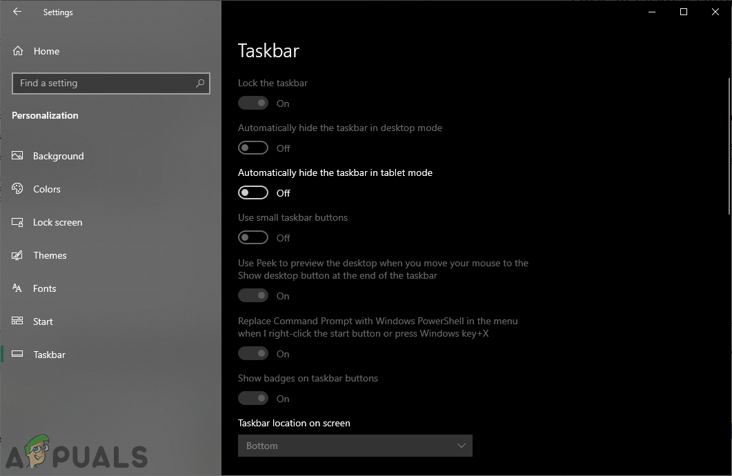 How To Disable Taskbar Settings In Windows 10? TrendRadars