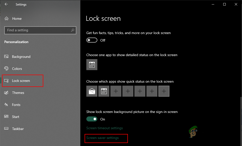 Wie schützt man den Bildschirmschoner in Windows 10 mit