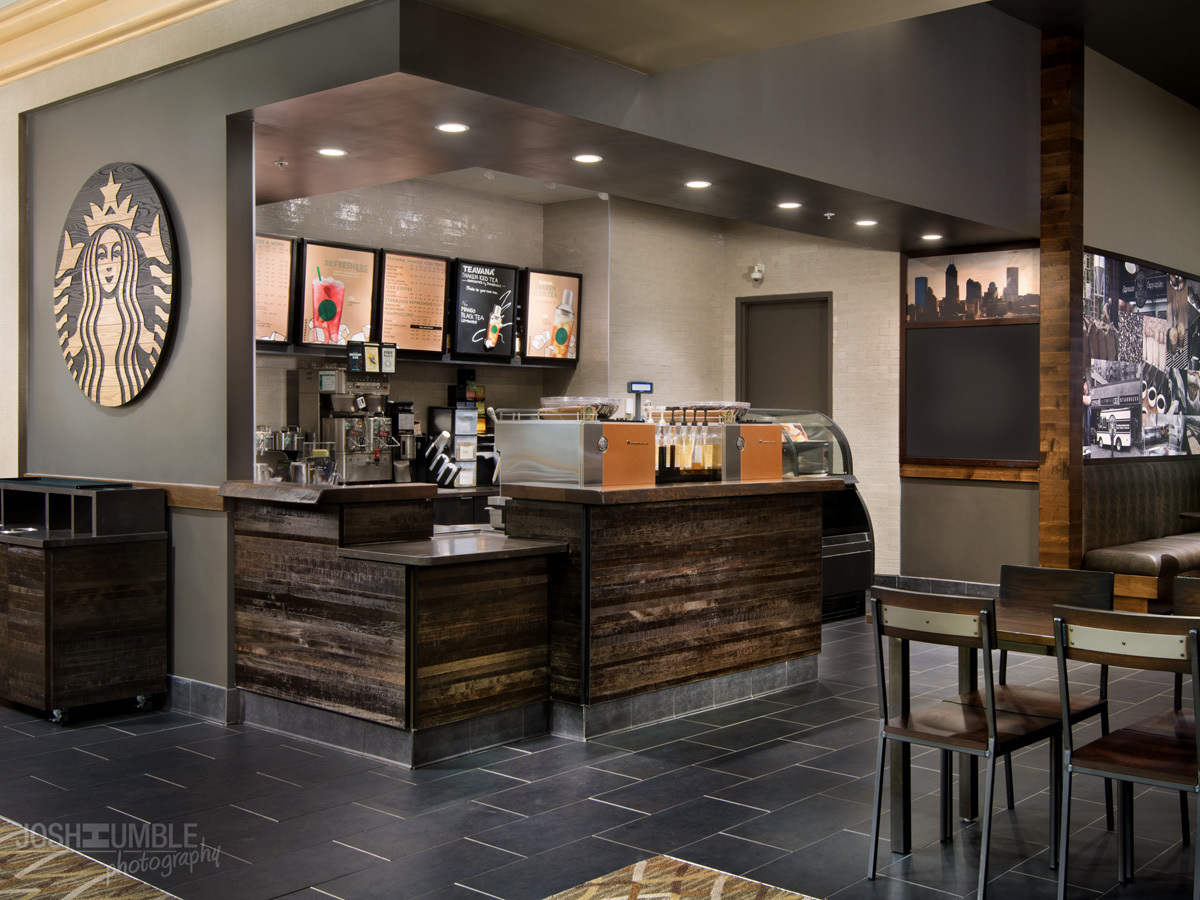 Westin Indianapolis, Starbucks Interior Photography Josh Humble Archinect