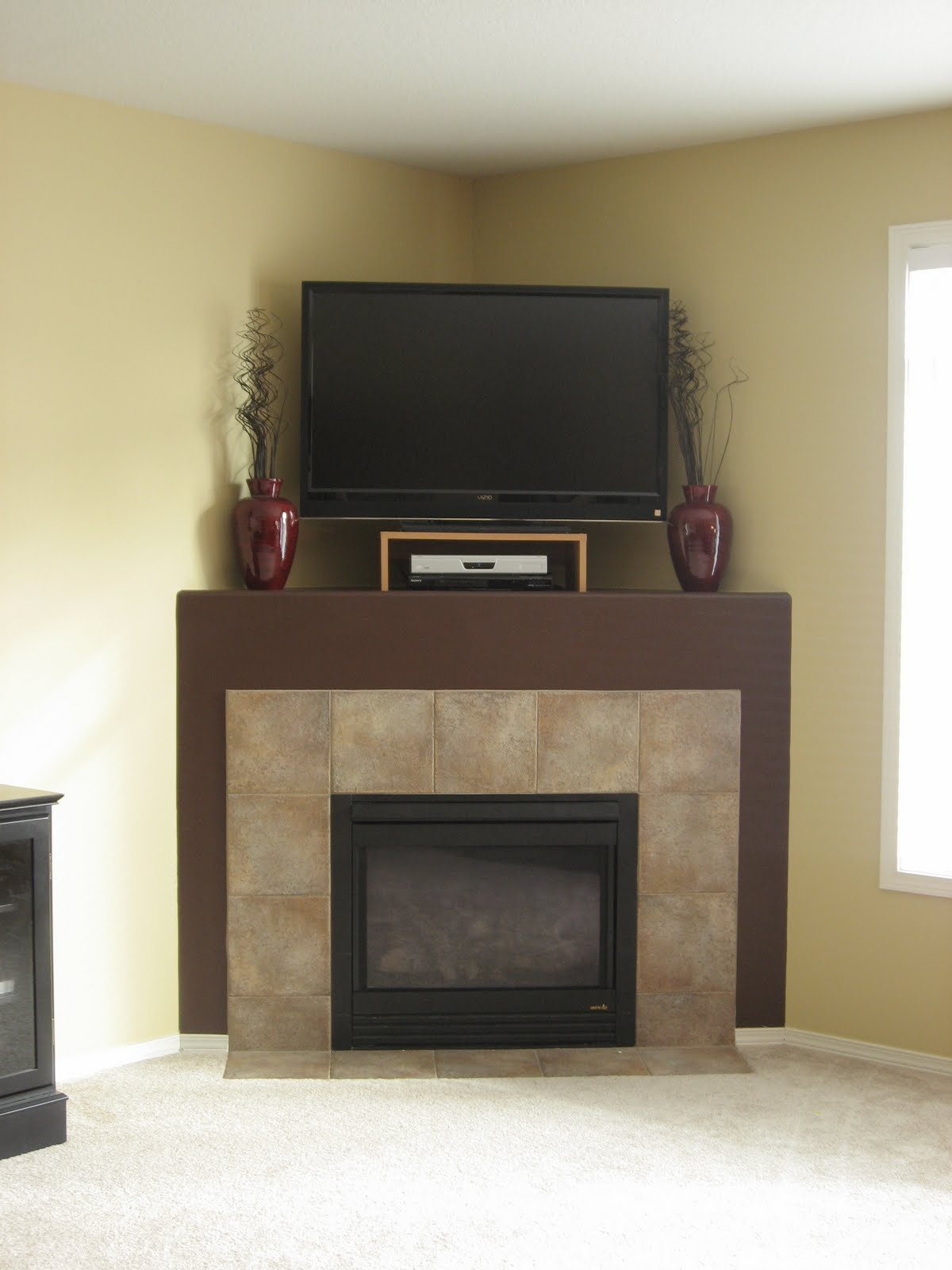 TV over Corner Fireplace Ideas Fireplace Guide by Linda