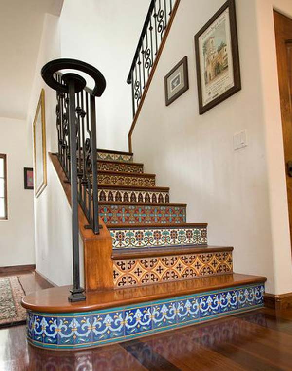 20 DIY Wallpapered Stair Risers Ideas To Give Stairs Some Flair
